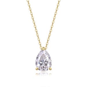 Moon Pendant Necklace | Diamond
